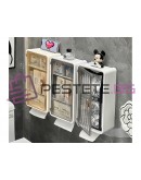 Водоустойчив PVC шкаф с поставка за хартия и телефон